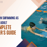 Adult learning swimming at swimming classes in Jaipur
