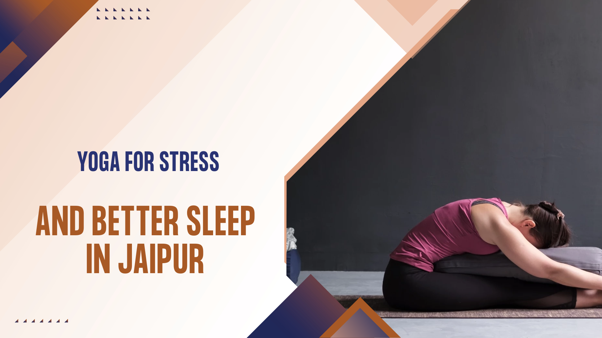 Yoga for stress and better sleep in Jaipur